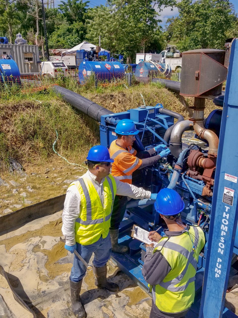 More than 65 Thompson Pump employees have assisted with the crisis, either on the ground or in supporting roles at headquarters.